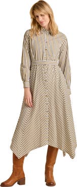 Brakeburn Forrest Long Sleeve Shirt Midi Dress