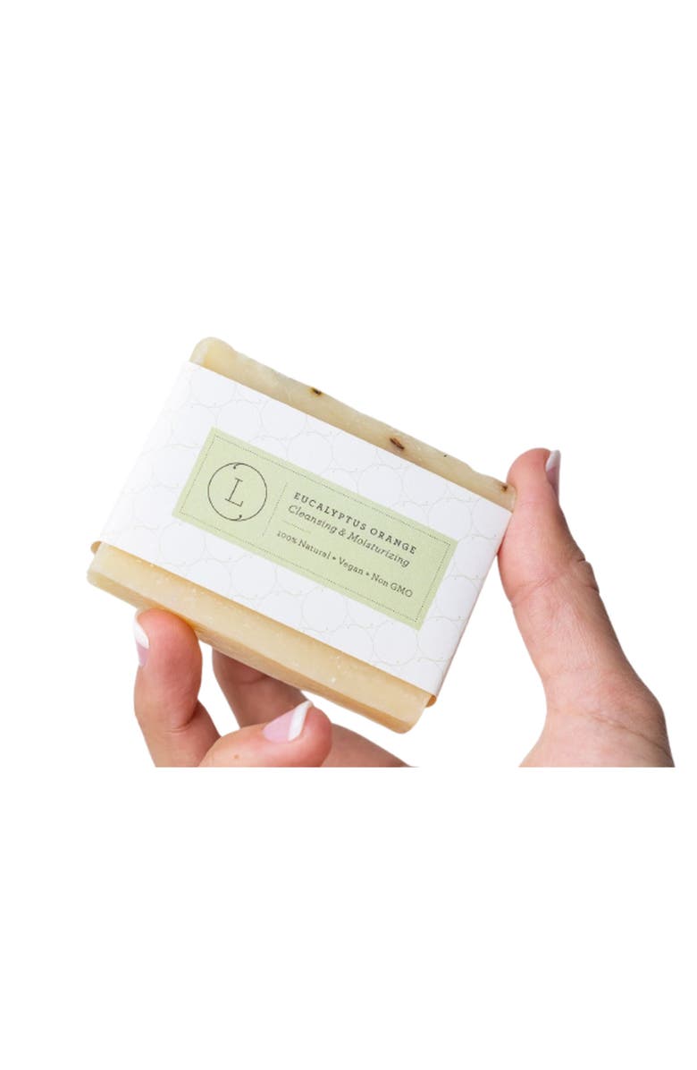 Lizush Natural Cold Process Soap Bar Set of 2, Main, color, Eucalyptus