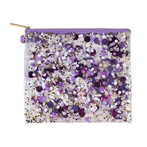 Packed Party Spirit Squad Confetti Everything Pouch Makeup Bag Travel BagCosmetic Bag for Women