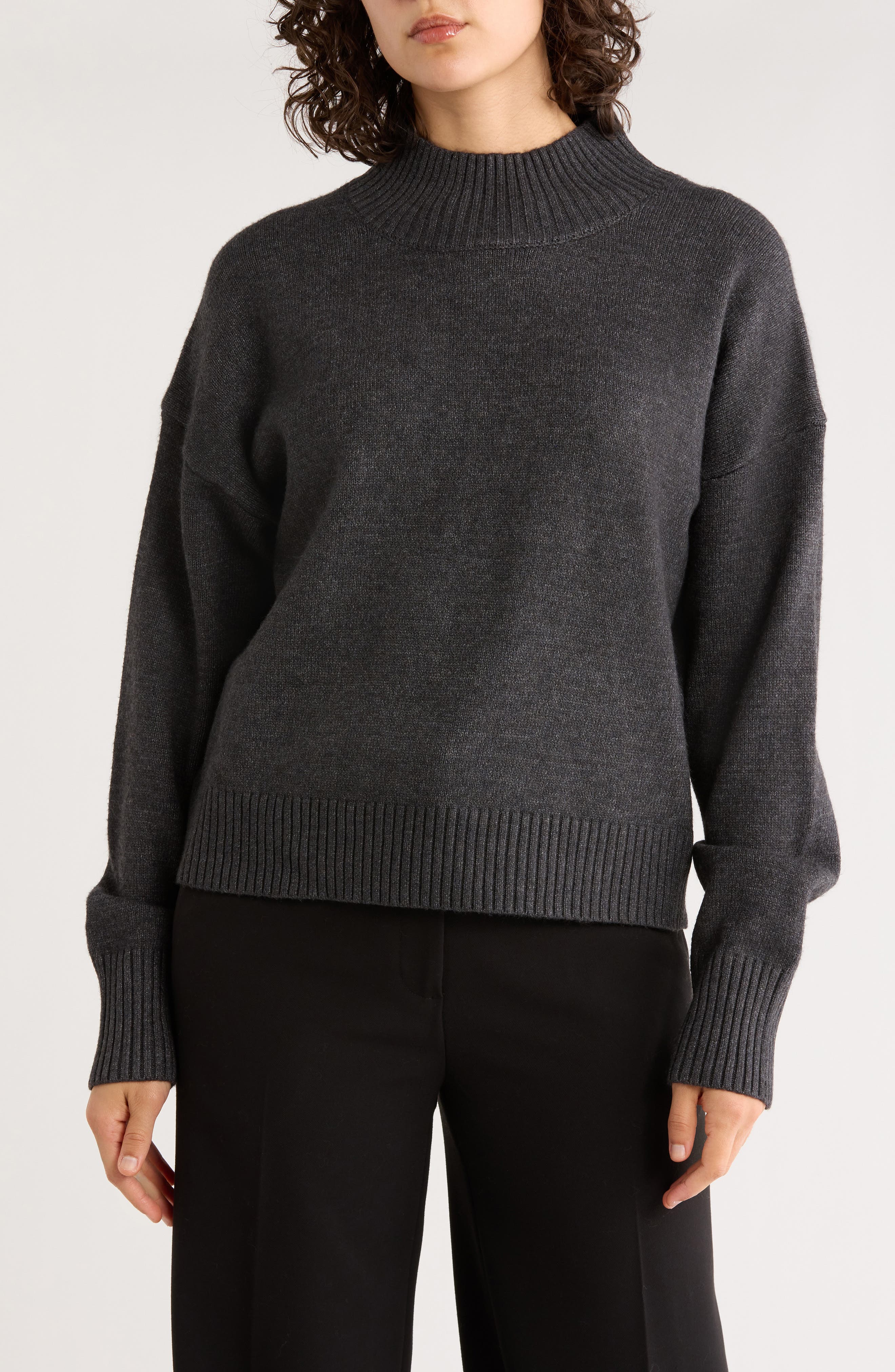TRUTH Mock Neck Pullover Sweater