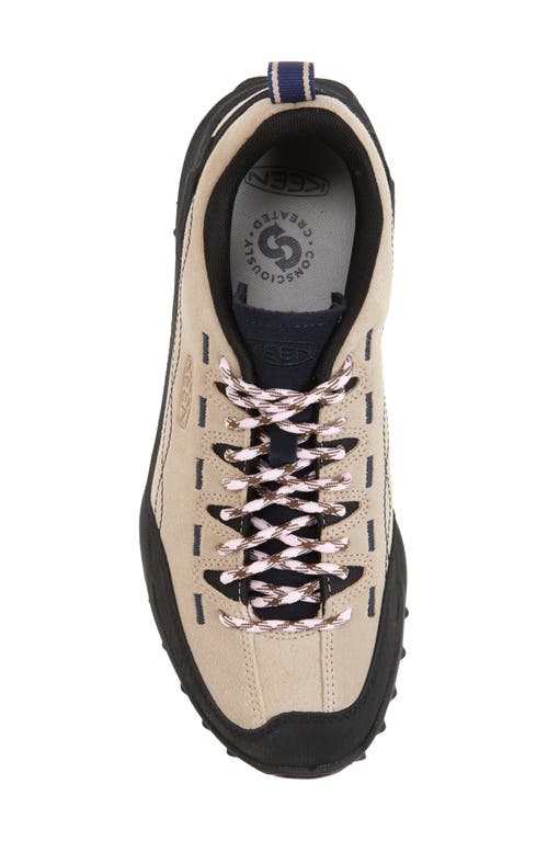 Keen Jasper Zionic Hiking Sneaker In Safari/pink-a-boo