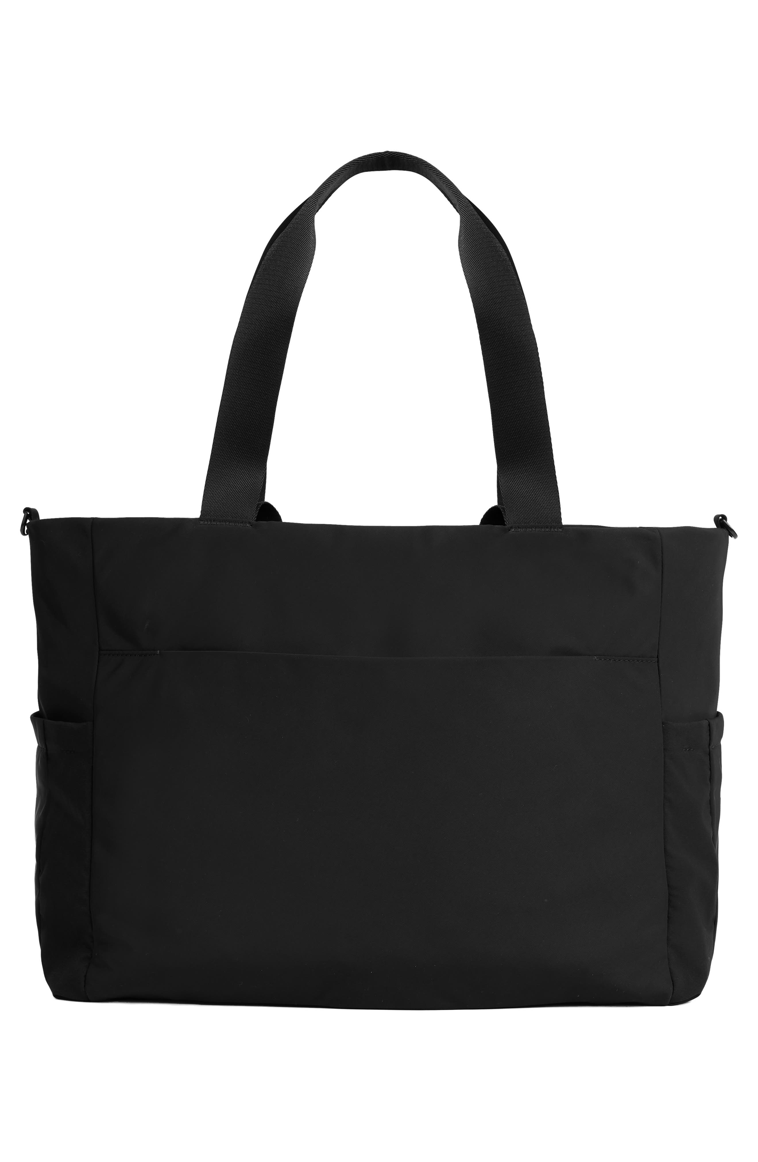 Away Featherlight Diaper Tote, Alternate, color, Jet Black