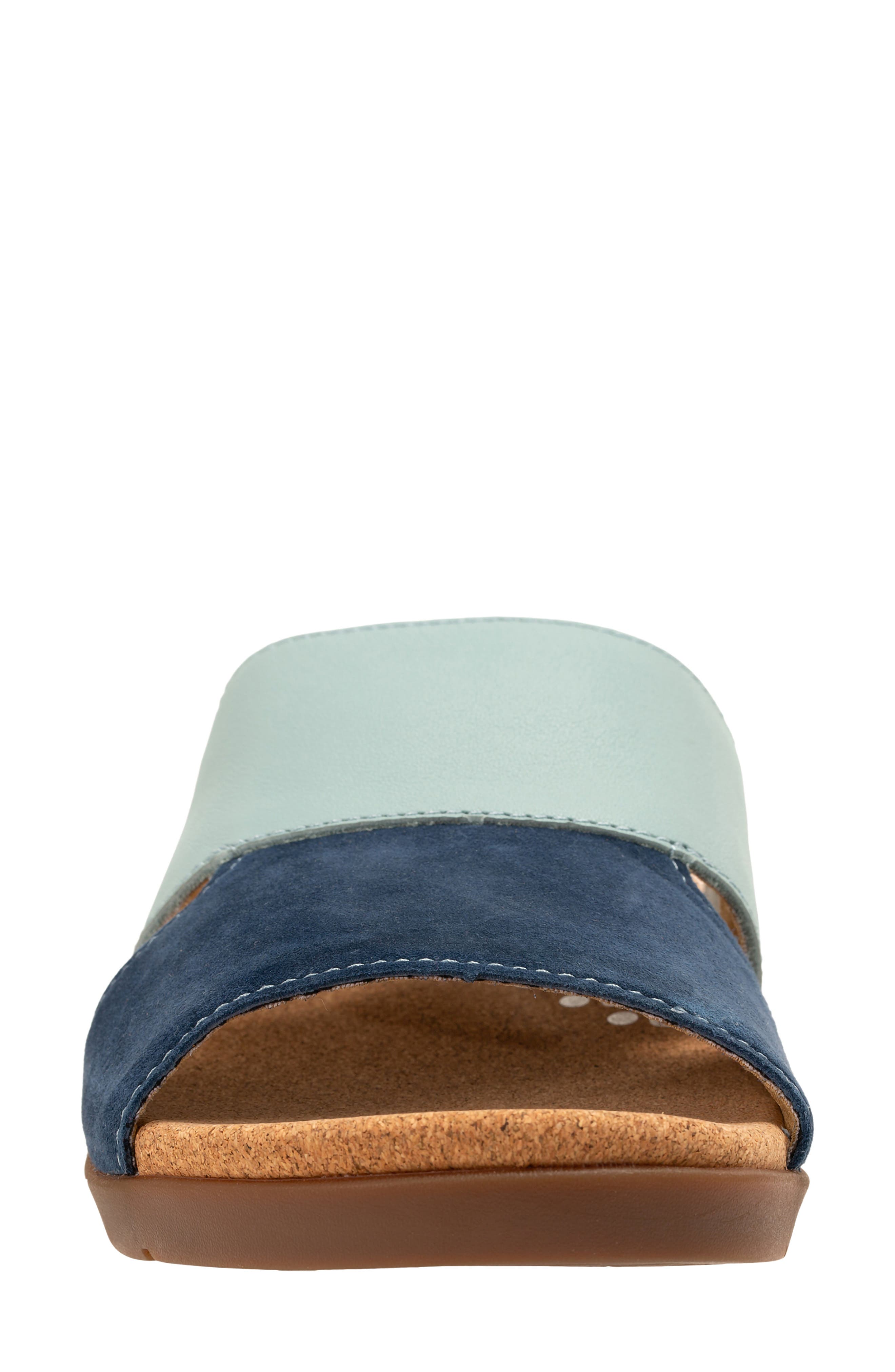 Basque Slide Sandal, Alternate, color, BLUE
