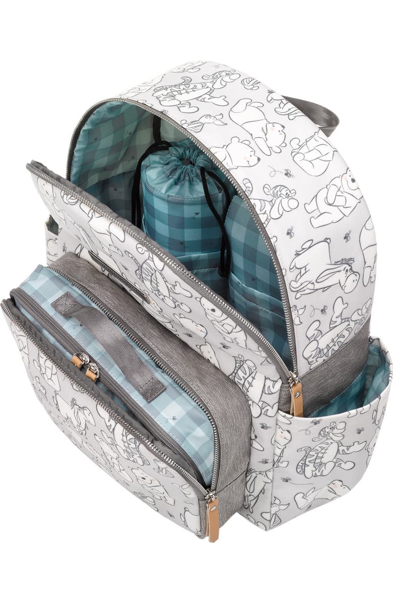 Petunia Pickle Bottom District x Disney Playful Pooh Backpack Diaper Bag Set, Alternate, color,