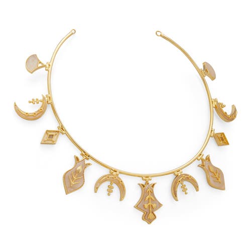 Dhwani Bansal Hamsa Necklace In Gold