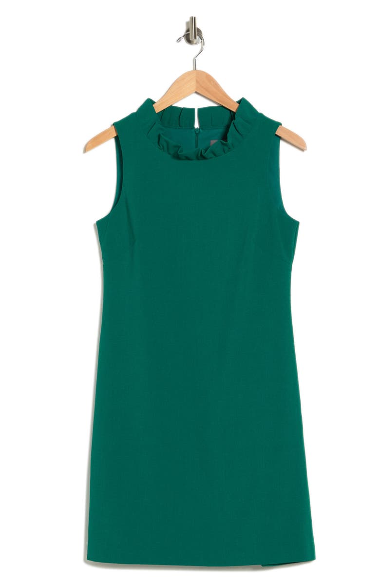 Vince Camuto Signature Stretch Crepe Ruffle Dress, Alternate, color,