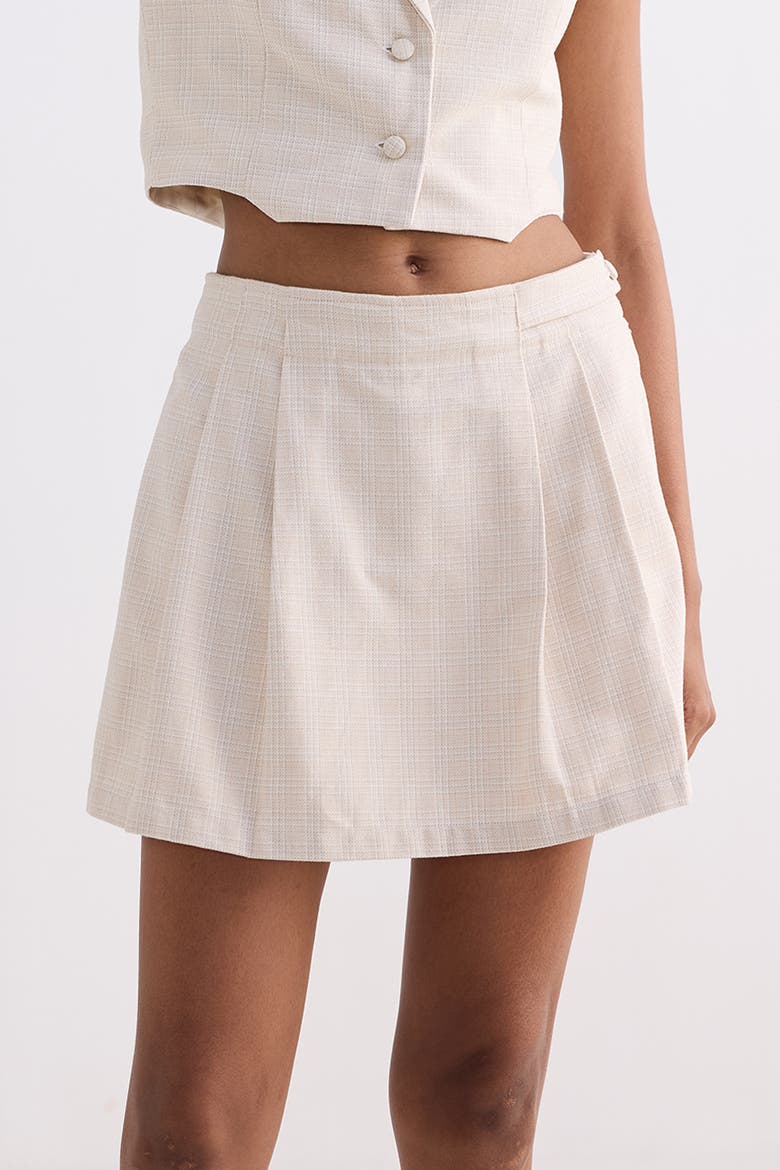 Cotton Tweed Skorts, Main, color, Chestnut Twist