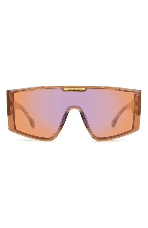 Carrera Eyewear Victory C 99mm Rectangular Mask Sunglasses In Brown