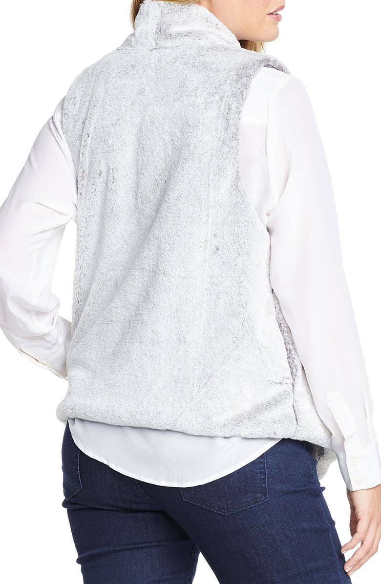 Tart 'Kya' Faux Fur Vest, Alternate, color, Grey Combo