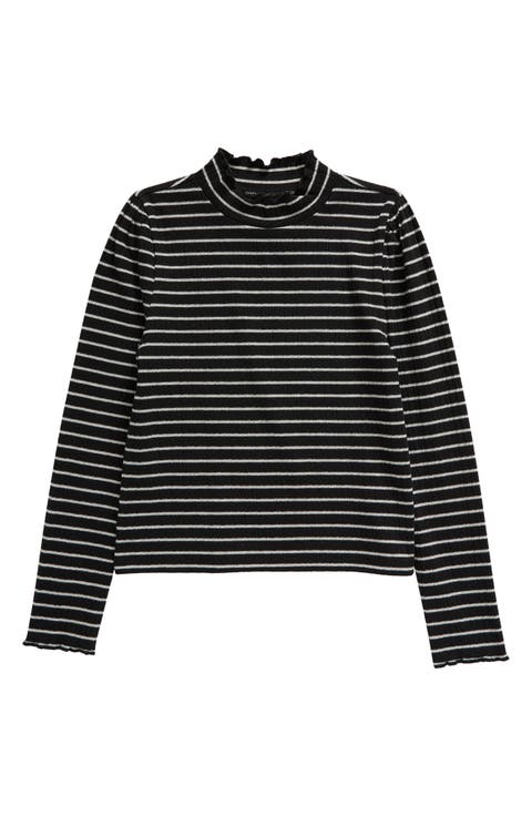 Kids' Metallic Mock Neck Top (Toddler, Little Kid & Big Kid)