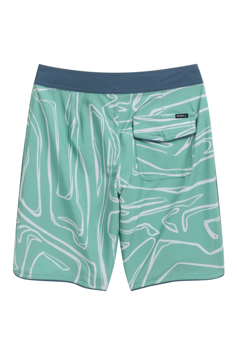 Kids' Hyperfreak Mysto Scallop Swim Trunks, Alternate, color, MALACHITE GREEN