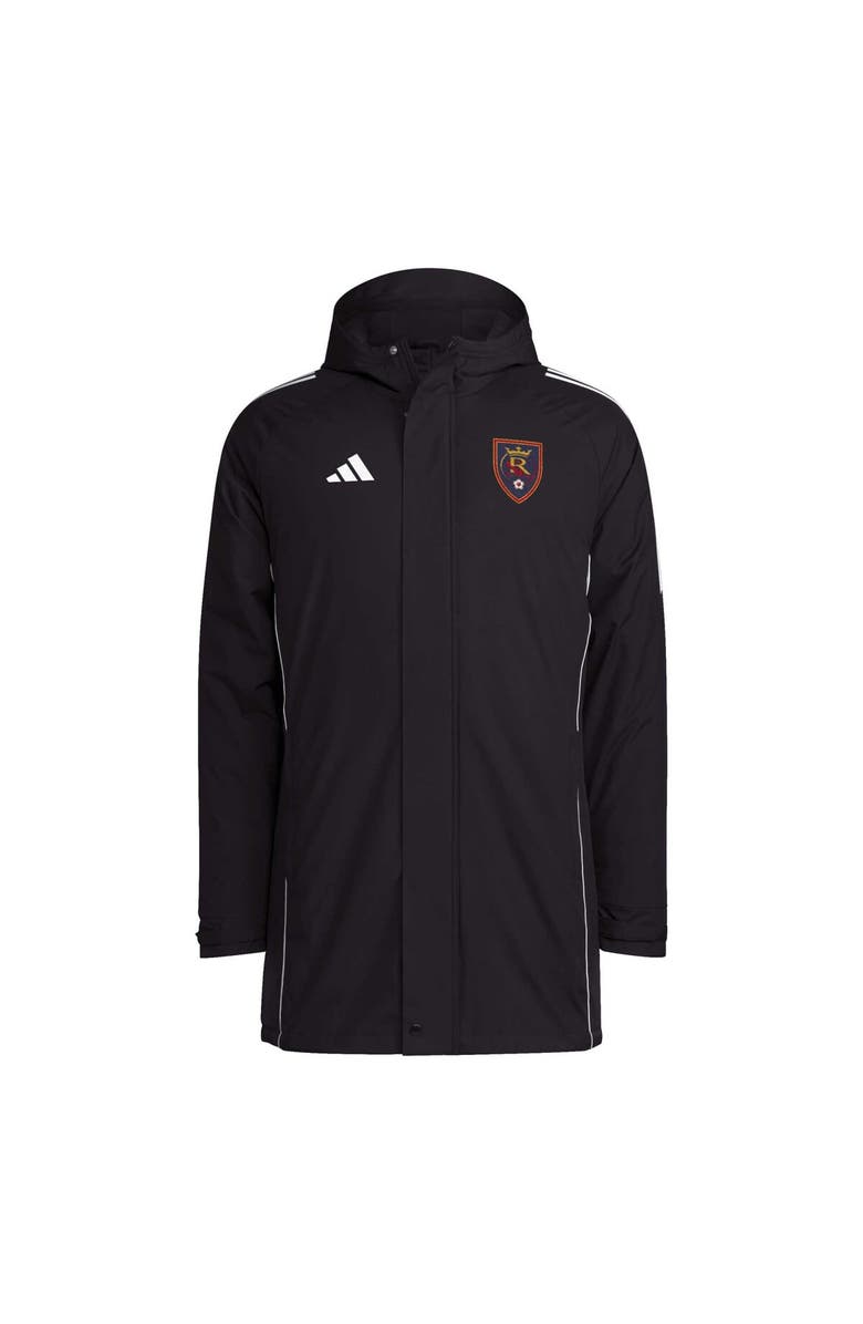 adidas Men's adidas Black Real Salt Lake Tiro 24 Full-Zip Hoodie Winter Parka, Alternate, color, 