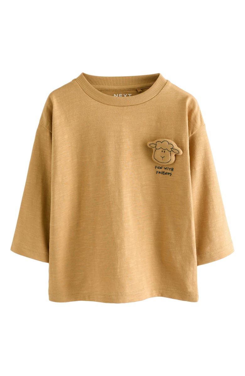 NEXT Kids' 3-Pack Assorted Long Sleeve T-Shirts, Alternate, color, Brown