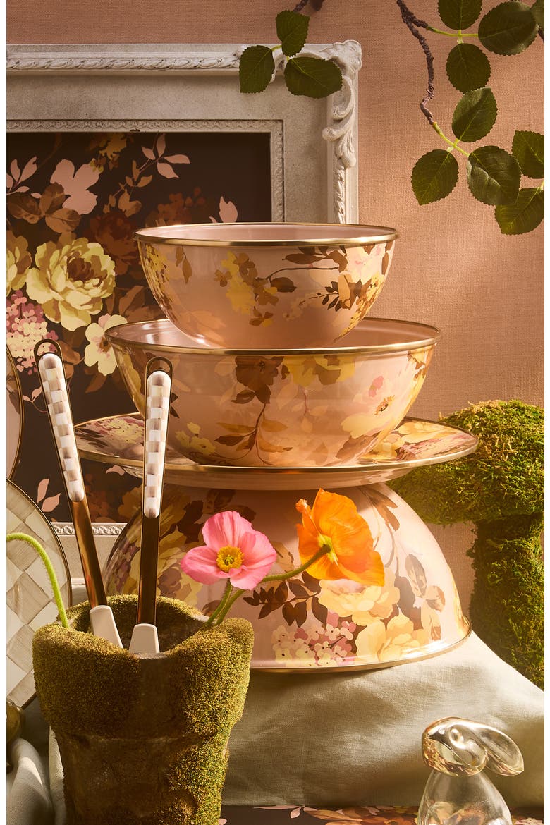 Wild Rose Mauve Medium Everyday Bowl, Alternate, color, MAUVE