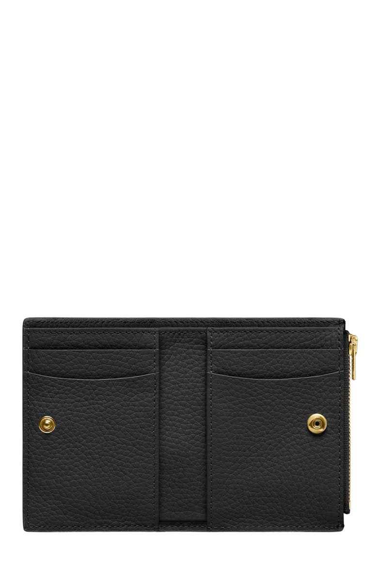 MAISON de SABRÉ Small Leather Bifold Wallet, Alternate, color, Black Caviar