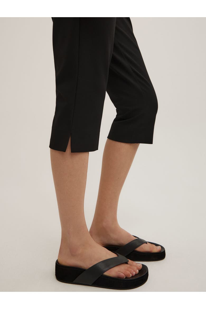 Slim Leg Capri Trousers, Alternate, color, Black