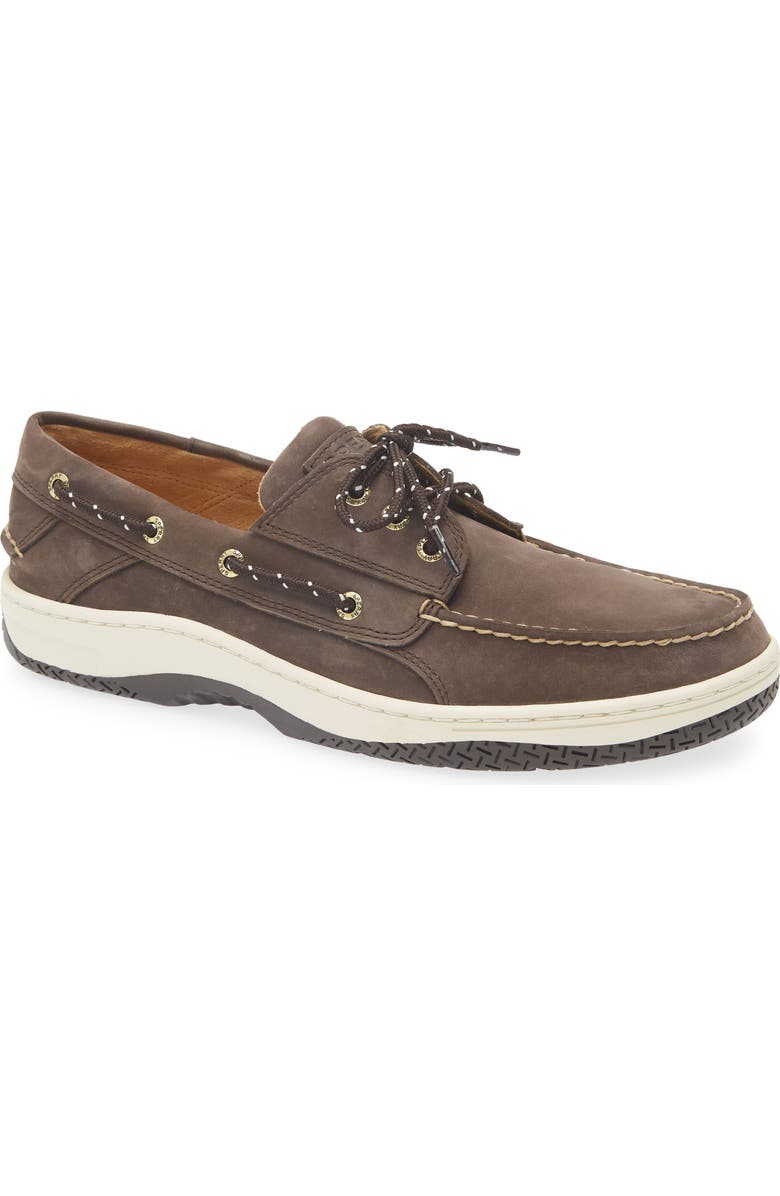 Sperry Billfish<sup>™</sup> 3-Eye Boat Shoe, Main, color, Brown Leather Nubuck