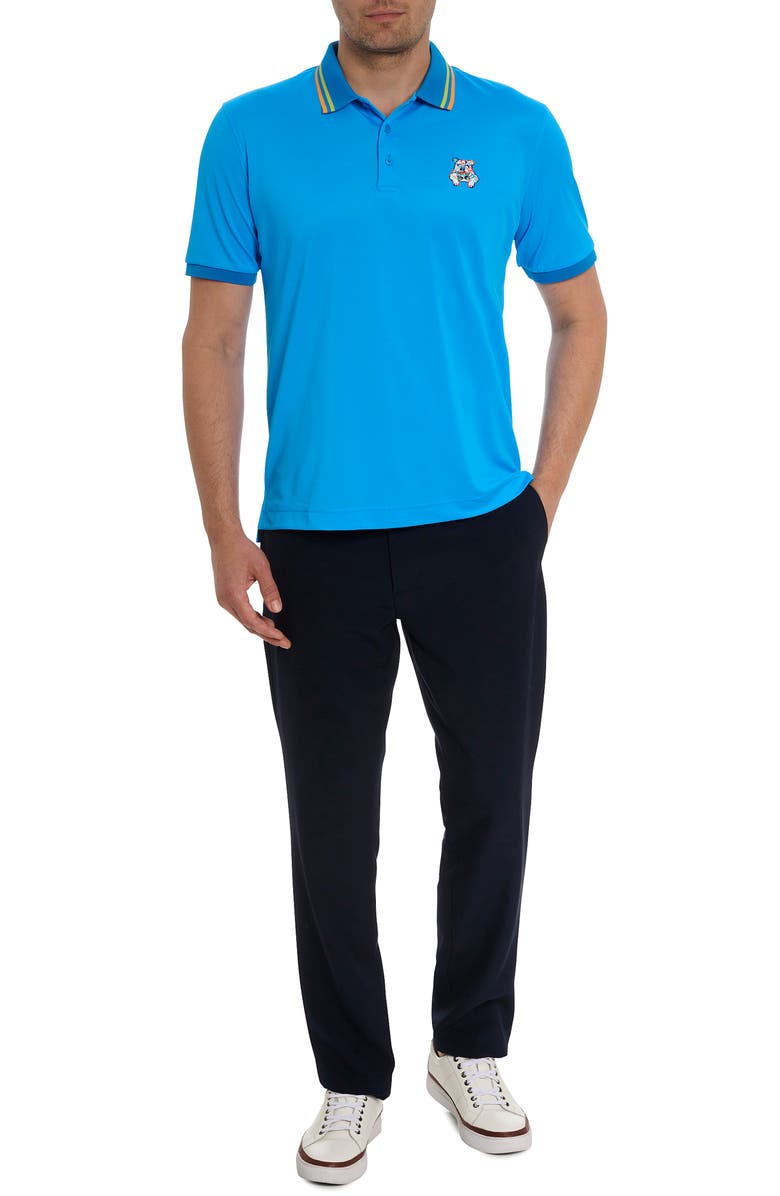 Robert Graham Bowtie Graham Embroidered Tipped Polo, Alternate, color, 