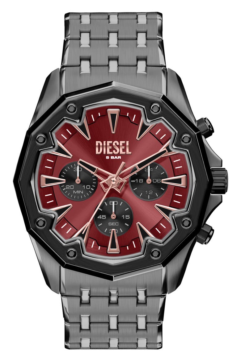 Stinger Chronograph Bracelet Watch, Main, color, GUNMETAL