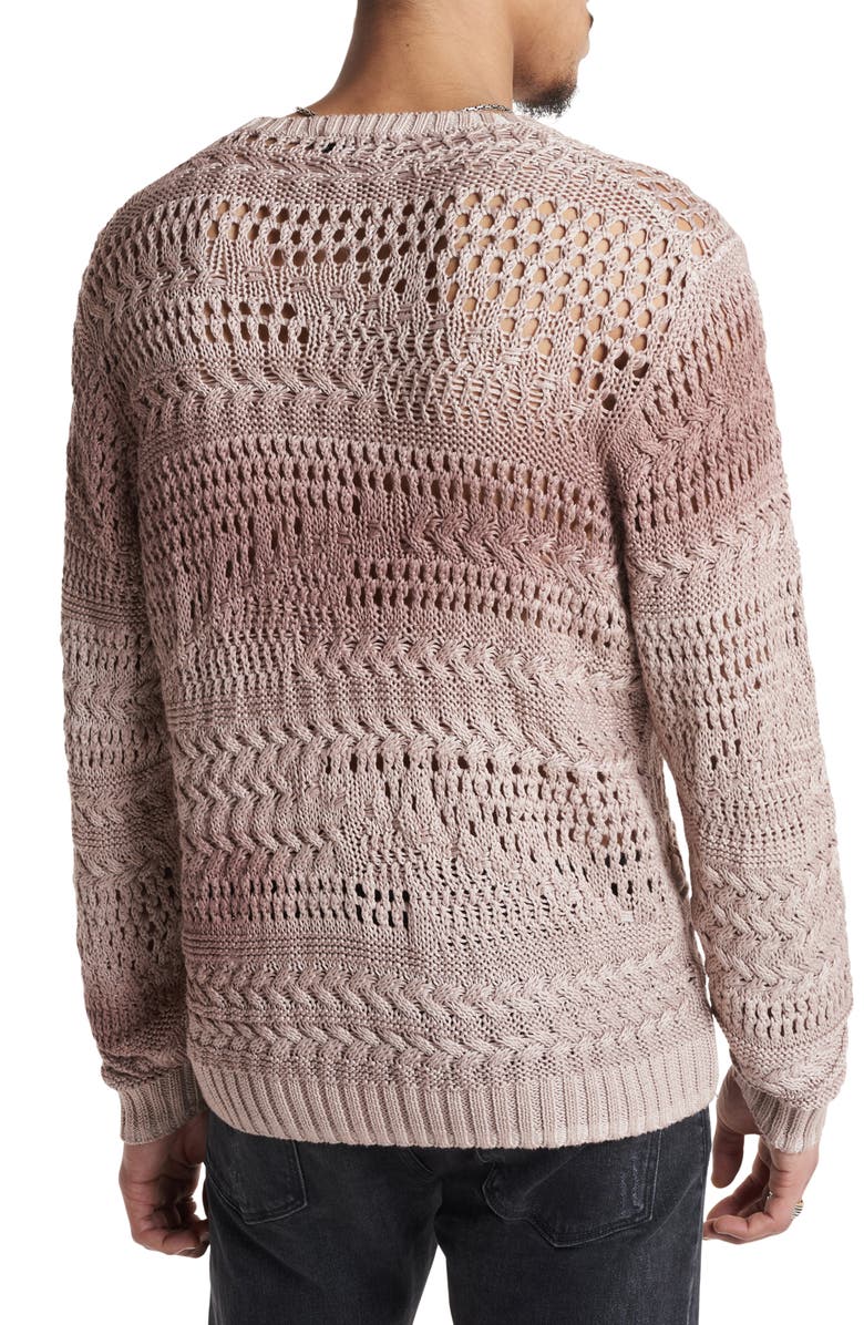 John Varvatos Leone Mixed Stitch Sweater, Alternate, color, 