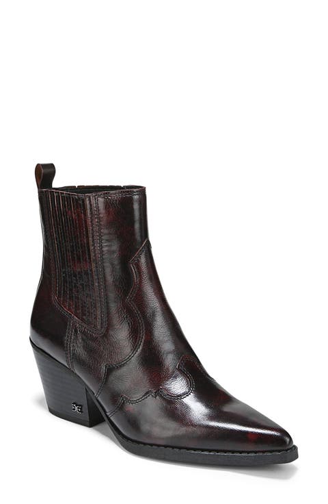 靴 UNKNOWN Handsewn Burgundy Boots 8.5 Samantha-Burgundy_02-