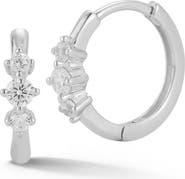 GLAZE JEWELRY Cubic Zirconia Huggie Hoop Earrings
