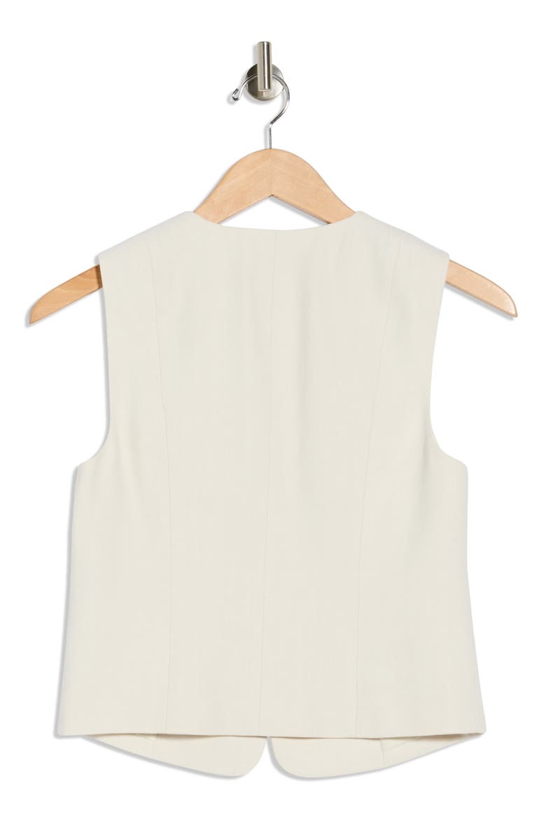 Leo Linen Blend Vest, Alternate, color, BUTTERCREAM