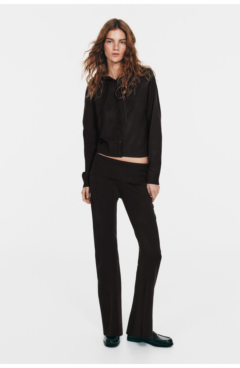 H&M Knitted Yoga Pants, Alternate, color, Dark Brown