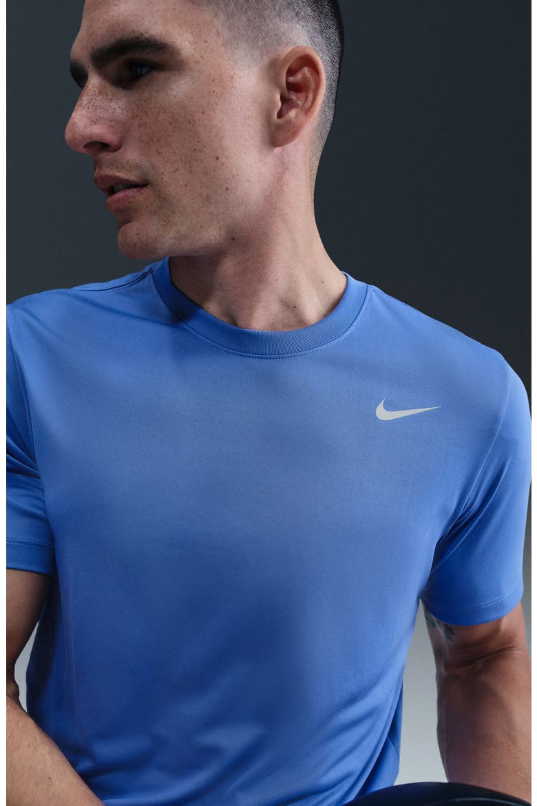 Dri-FIT Legend T-Shirt, Alternate, color, 411 COMET BLUE/MATTE SILVER