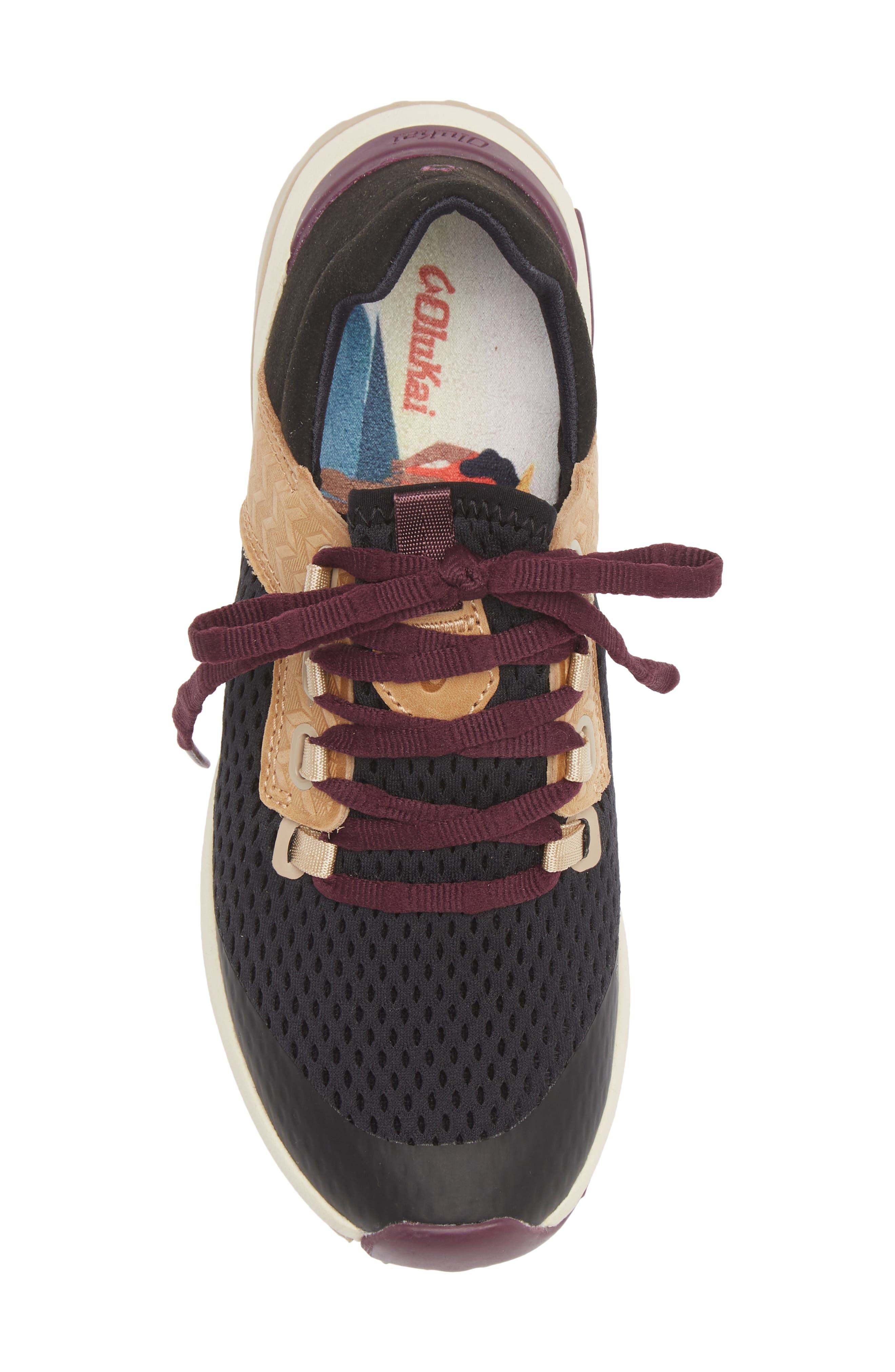 OluKai Wailuku Sneaker, Alternate, color, Black/ Black