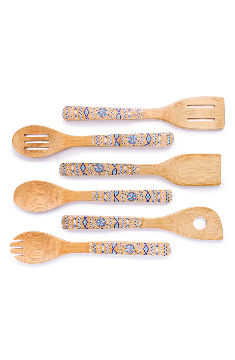 BergHOFF 10-Piece Bamboo Utensil & Trivet Set, Alternate, color, Beige