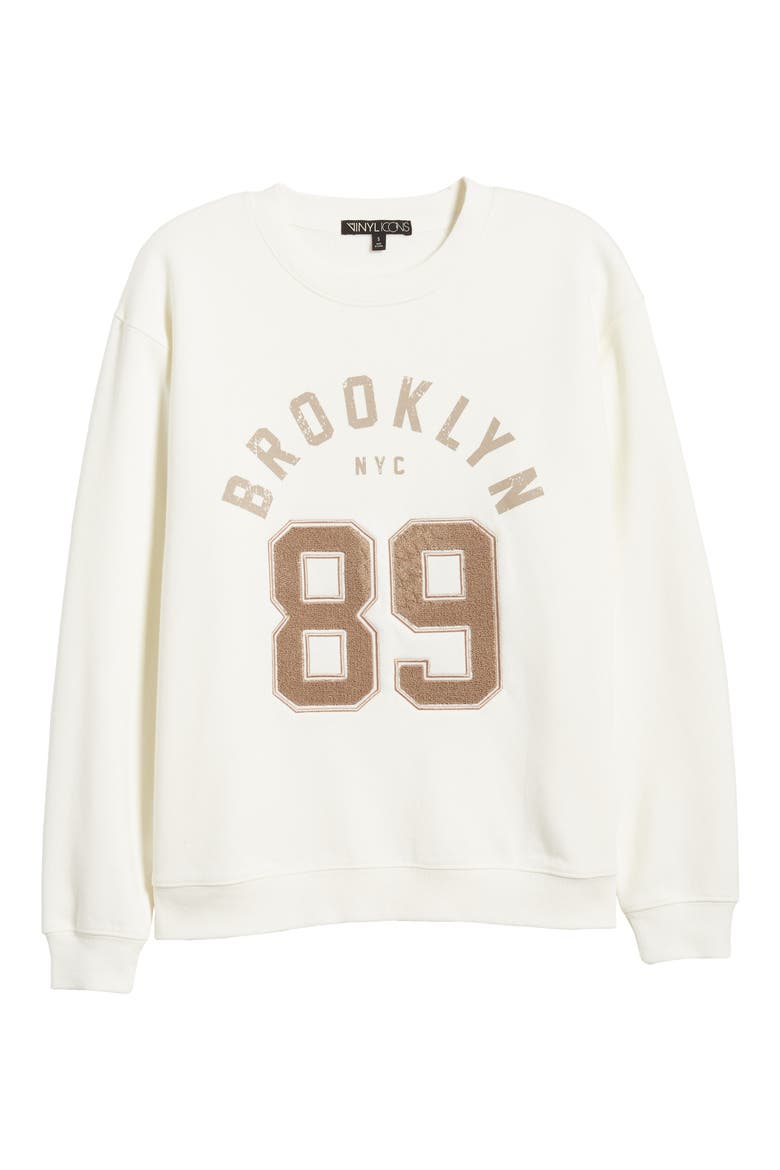 Brooklyn 89 Sweatshirt, Alternate, color, MARSHMALLOW