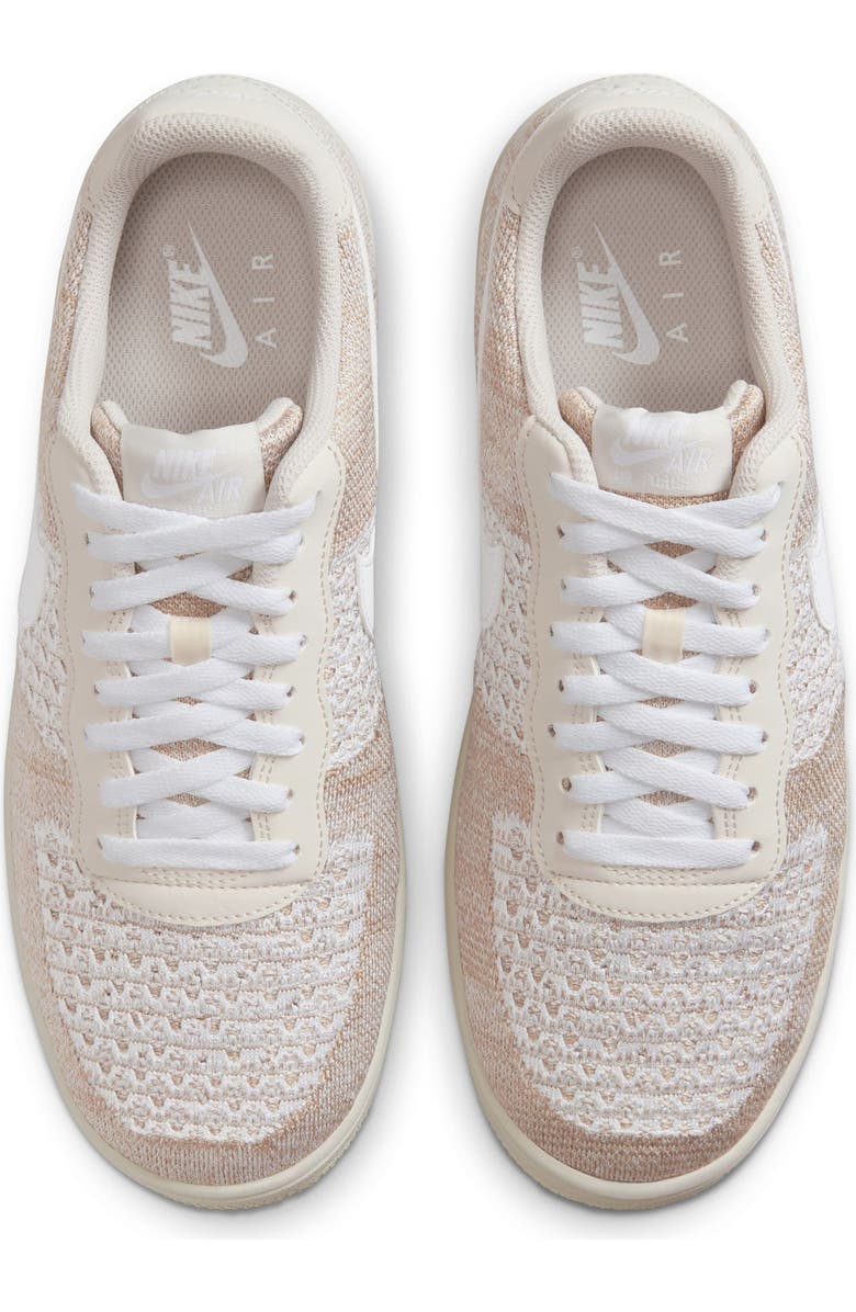 Nike Air Force 1 Flyknit 2.0 Basketball Sneaker, Alternate, color, Light Bone/ Desert Khaki