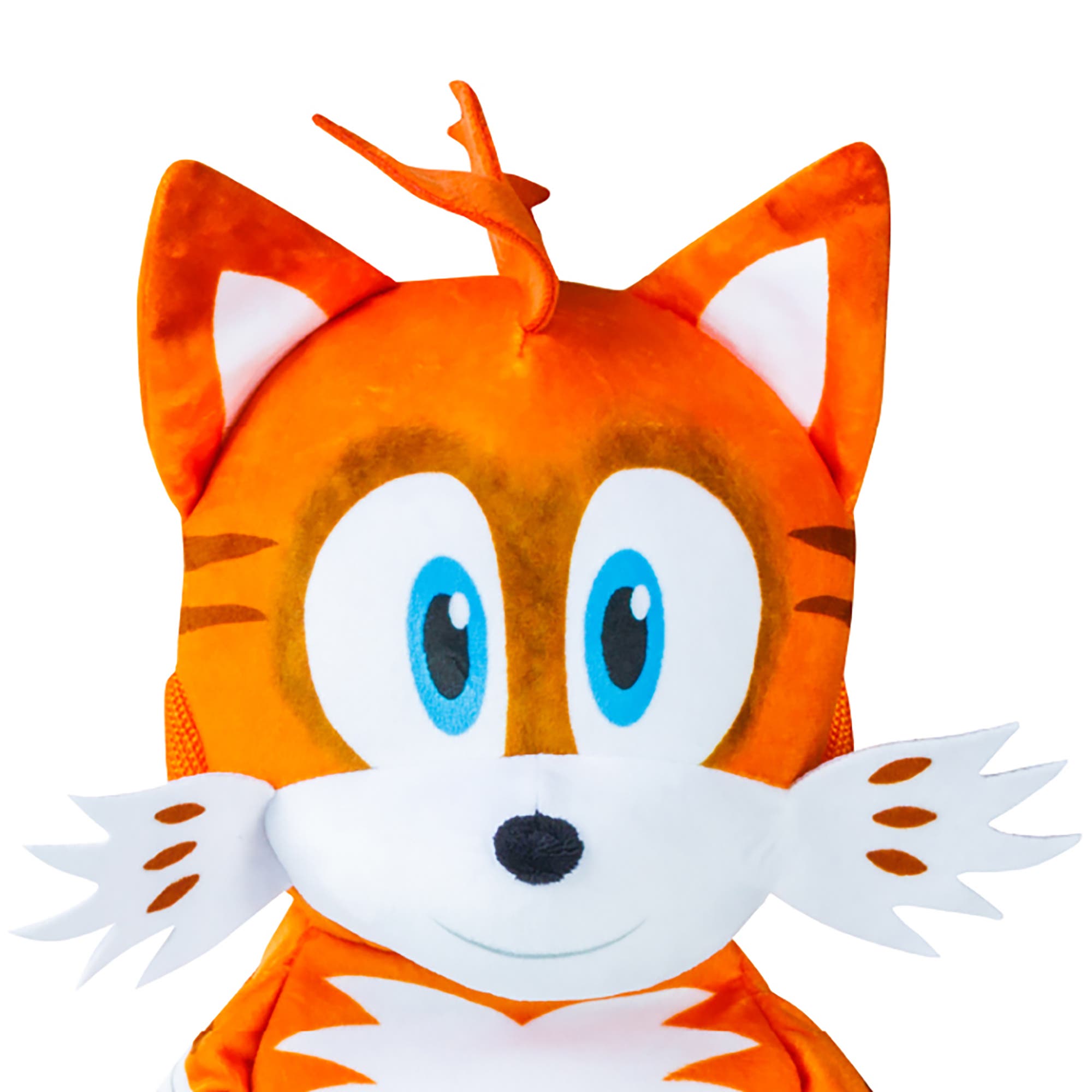 Sonic Prime 15 Inch Plush Kids Backpack Mangey Tails, Alternate, color, Multicolored