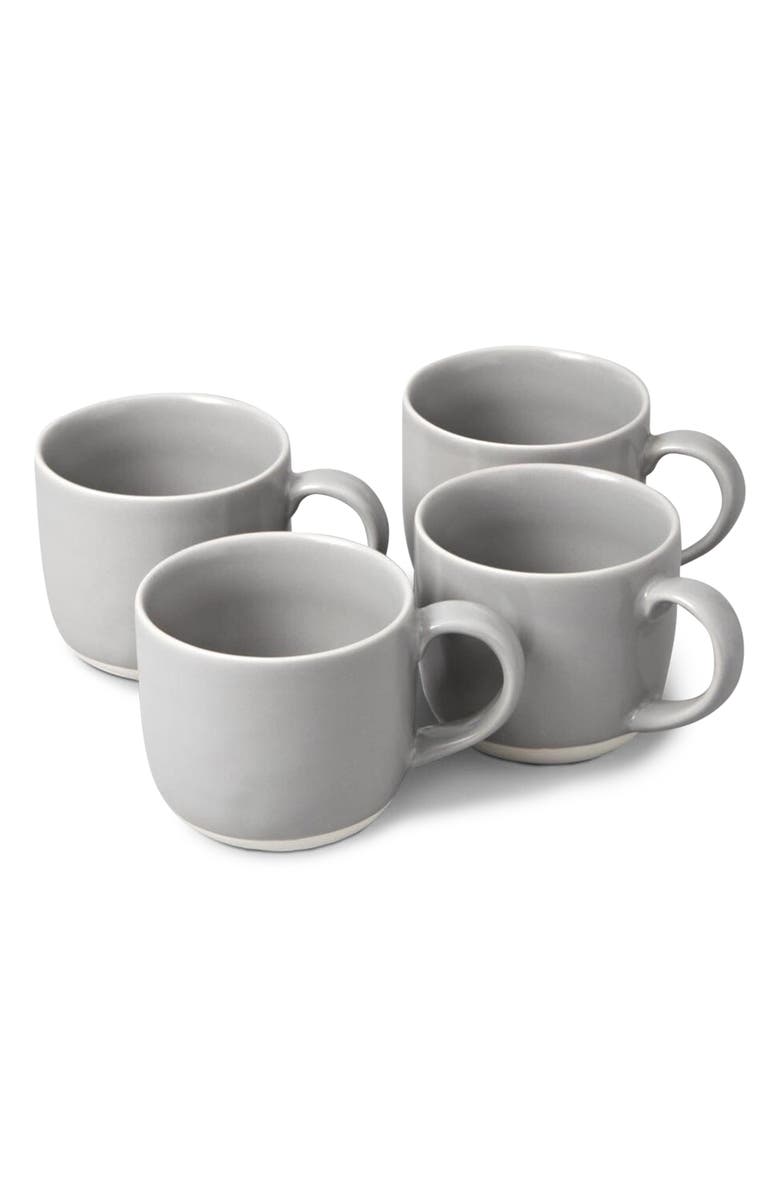 Fable The Mugs Set of 4 Mugs, Main, color, Dove Grey