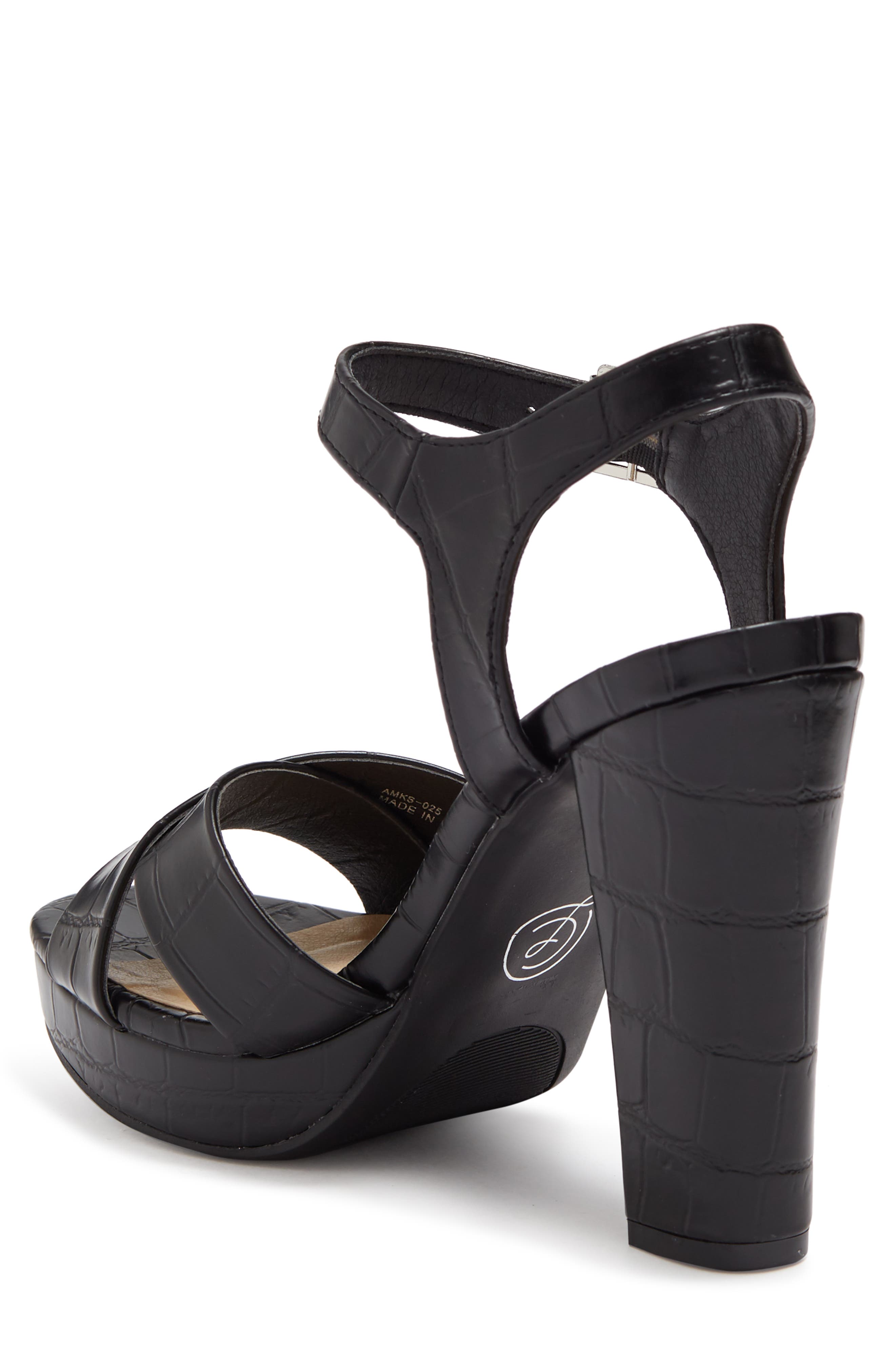 Chinese Laundry Addy Croc-Embossed Platform Sandal, Alternate, color, 