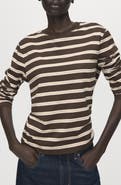 MANGO Stripe Long Sleeve T-Shirt