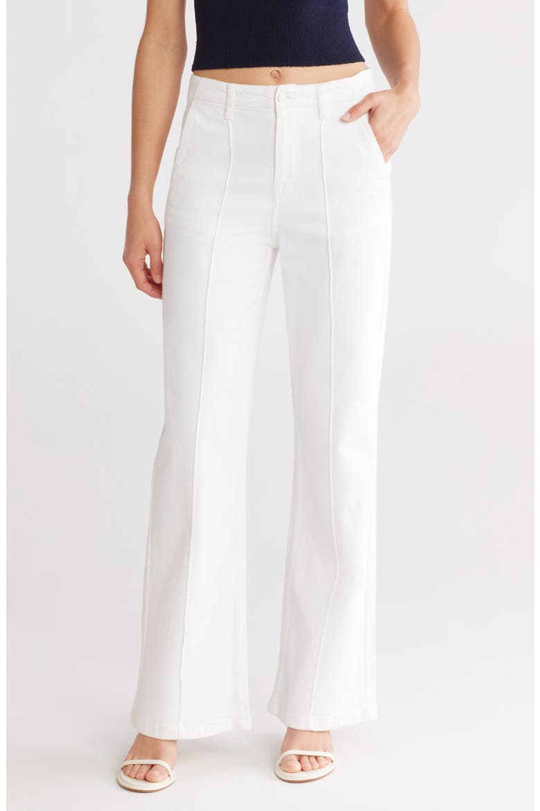 Ansel High Rise Wide Leg Trousers, Main, color, WHITE