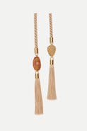 Daniela Millan Jewelry Silk Tassel Belt with jade
