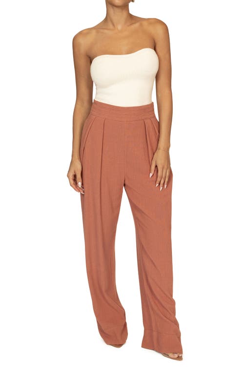 Jluxlabel Villa Views High Waist Pants In Red