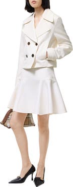Burberry Fit-and-flare Cotton Mini Skirt