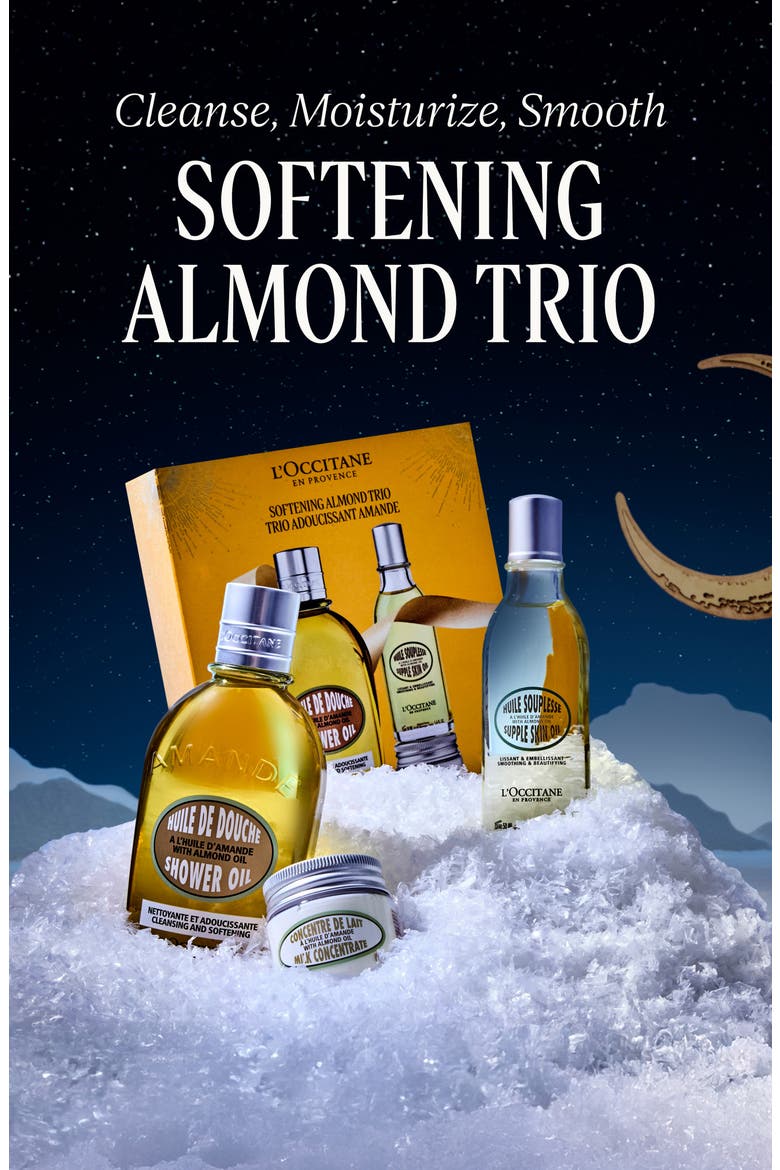 Softening Almond Trio Gift Set $76 Value, Alternate, color, NO COLOR