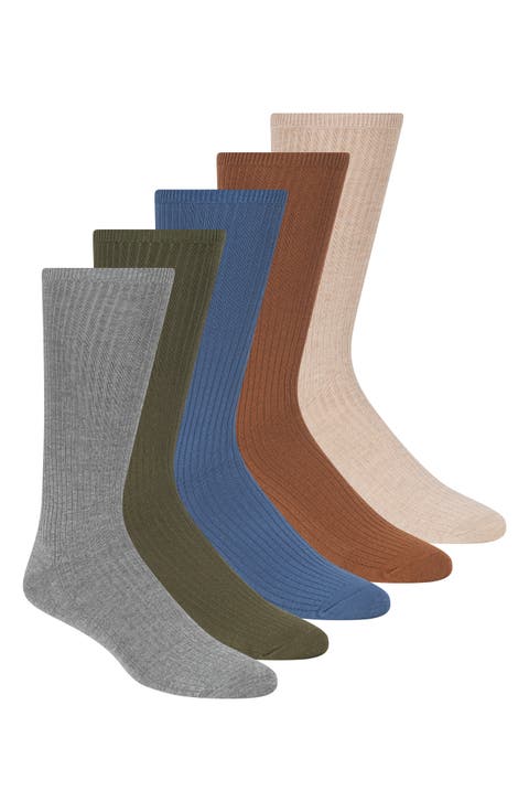 5-Pack Crew Socks