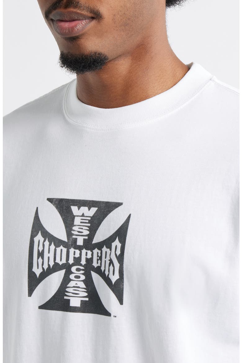 West Coast Choppers Distressed Core Logo Cotton Graphic T-Shirt