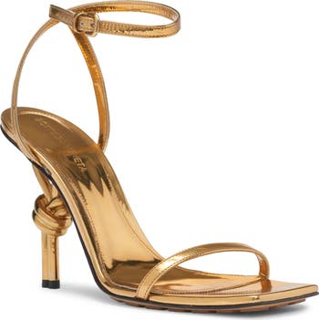 サンダル・ミュール BOTTEGA VENETA KNOT LAMINATED NAPPA SANDALS Bottega Veneta Knot Sandal (Women) | Nordstrom