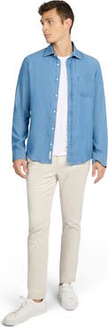 Onia Denim Chambray Long Sleeve Shirt