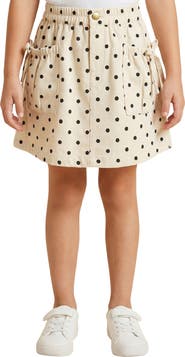 Hayden Girls Kids' Polka Dot Utility Skirt