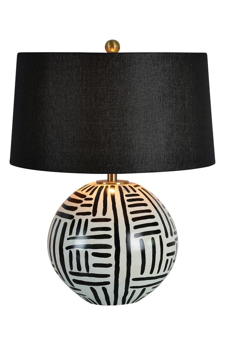 Renwil Milka Ceramic Table Lamp, Alternate, color, Cream And Black Finish