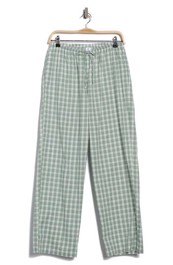 Abound Cotton Boyfriend Pajama Pants In Green