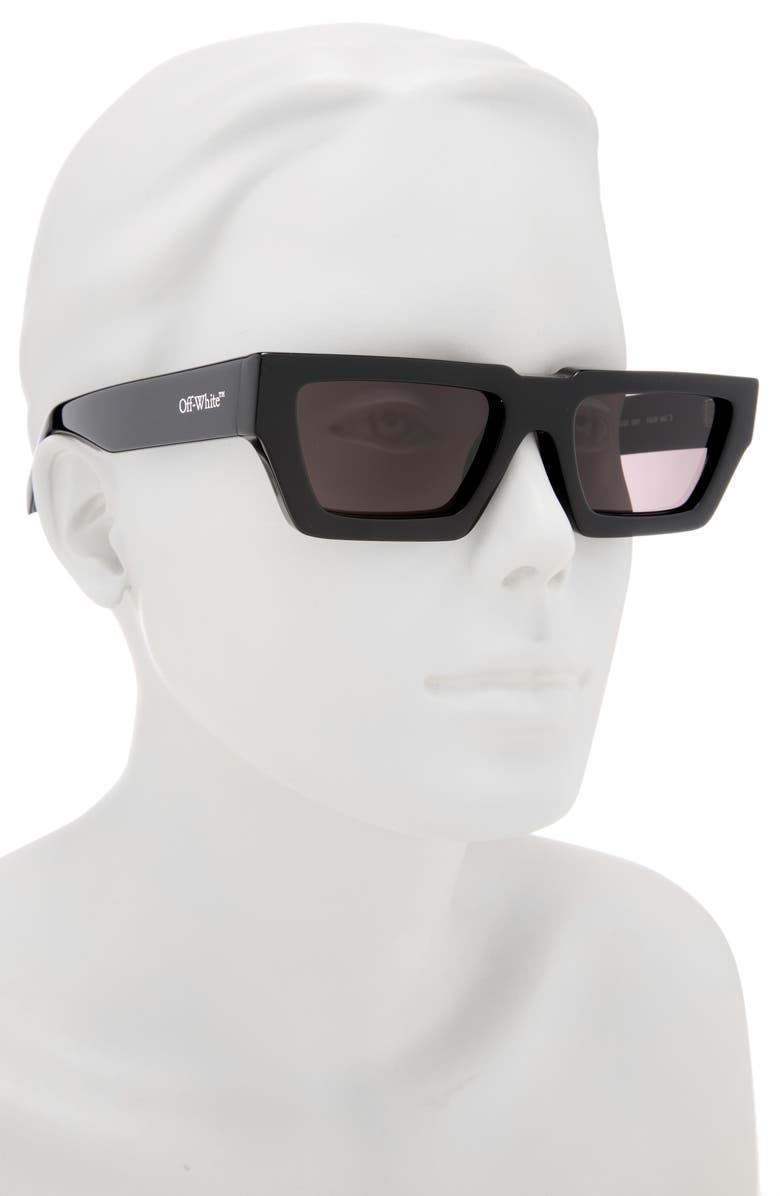 Off-White Manchester 54mm Square Sunglasses, Alternate, color, Black Dark Grey
